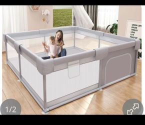 Hiaksedt Baby Playpen 50x50 Inch, Play Pens For Babies And Toddlers Baby Fence Baby Play Yards For Indoor & Outdoor With Breathable Mesh Anti-Fall Pla