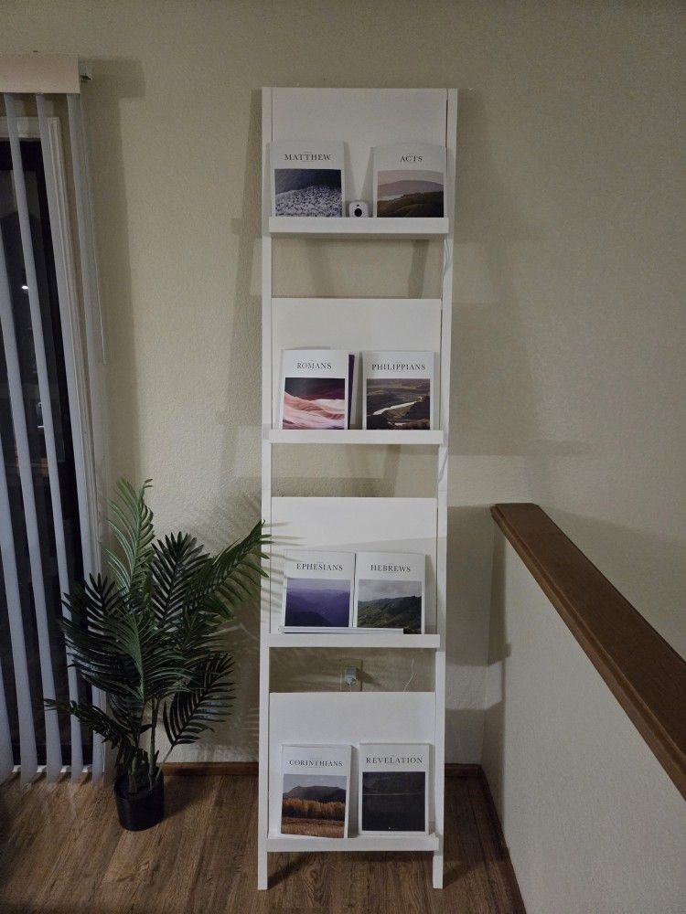 White Pottery Barn Temple Street 20"x84"Display Bookcase