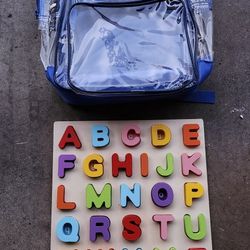 Alphabet Learn Toy With Backpack.