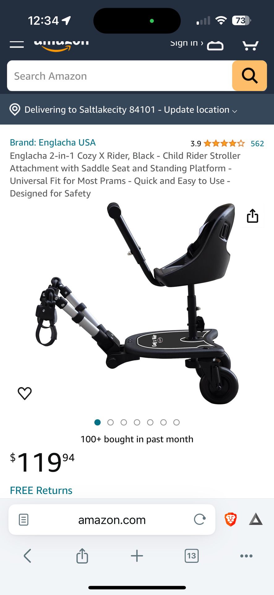 Stroller Scooter/Board Attachment 