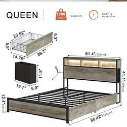 Queen sized bed frame