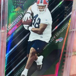  2004 Leaf Rookies & Stars “EMERALD” SP #108 Jason Peters Rookie RC #ED 26/75 HOF EAGLES Champion /BILLS