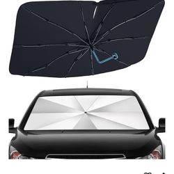 Foldable Car Windshield Sun Shade Umbrella 57"x31.5"