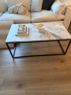West Elm Streamline Marble Coffee Table