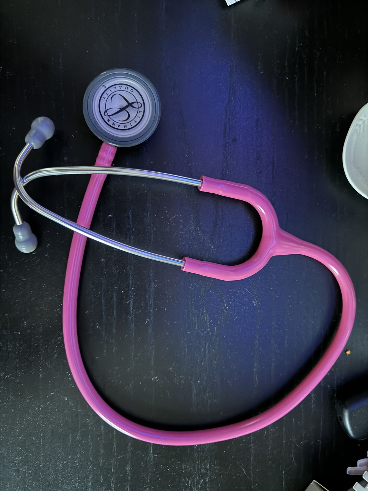 Pink littman Classic III stethoscope