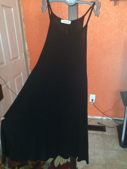 Black halter neck dress