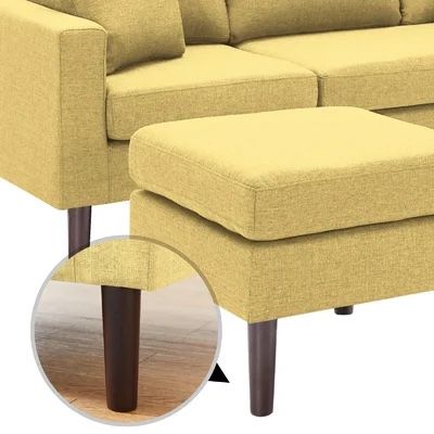 Brand New Small Yellow Sectional