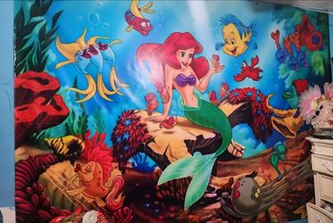 Huge disney little mermaid Ariel banner 8ft x 6ft