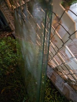 Two pieces of glass for a table