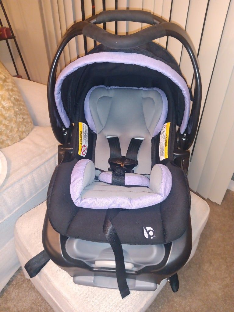 Infant Baby Car Seat Purple Gray And Black