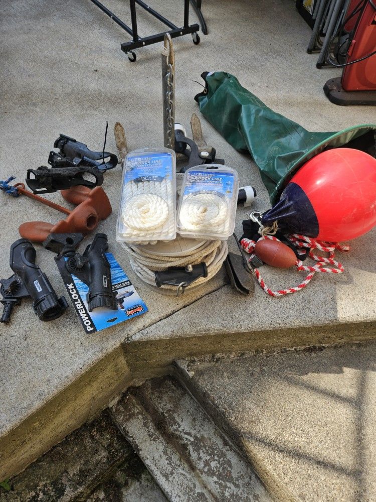 Boating  anchors System, And Fishing rod holders