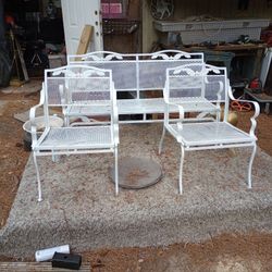 Retro Iron Patio Set