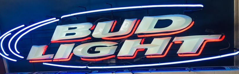 Large Bud Light Neon Sign Light