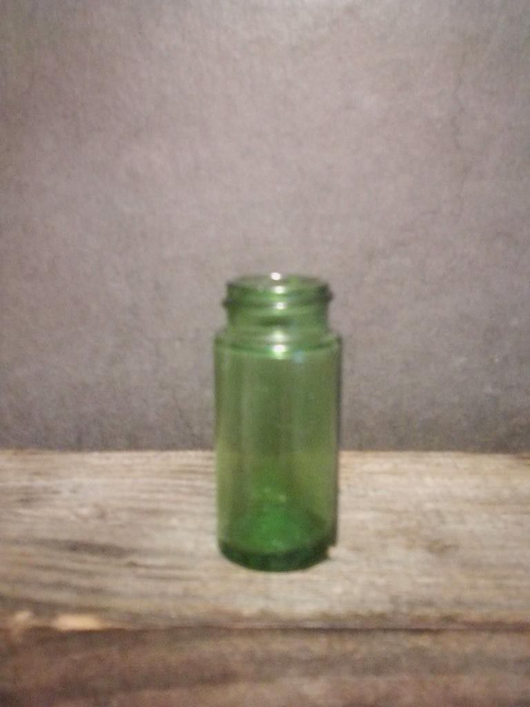 Antique Green Glass  Apothecary Pharmacy Salvage Bottle. 