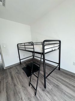 Junior loft bed and mattress