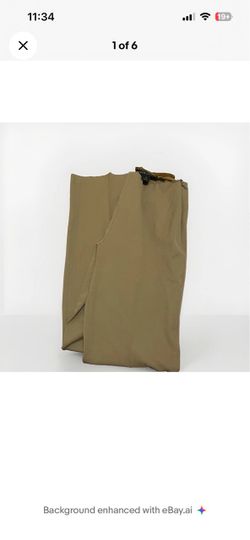 Vintage Ralph Lauren Black Label Beige Tan Wool Pleated Career Work Trousers