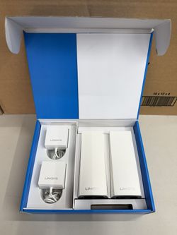 Linksys WHW03 V2 Velop Whole Home Mesh Wi-Fi  Router System 2 Pack White