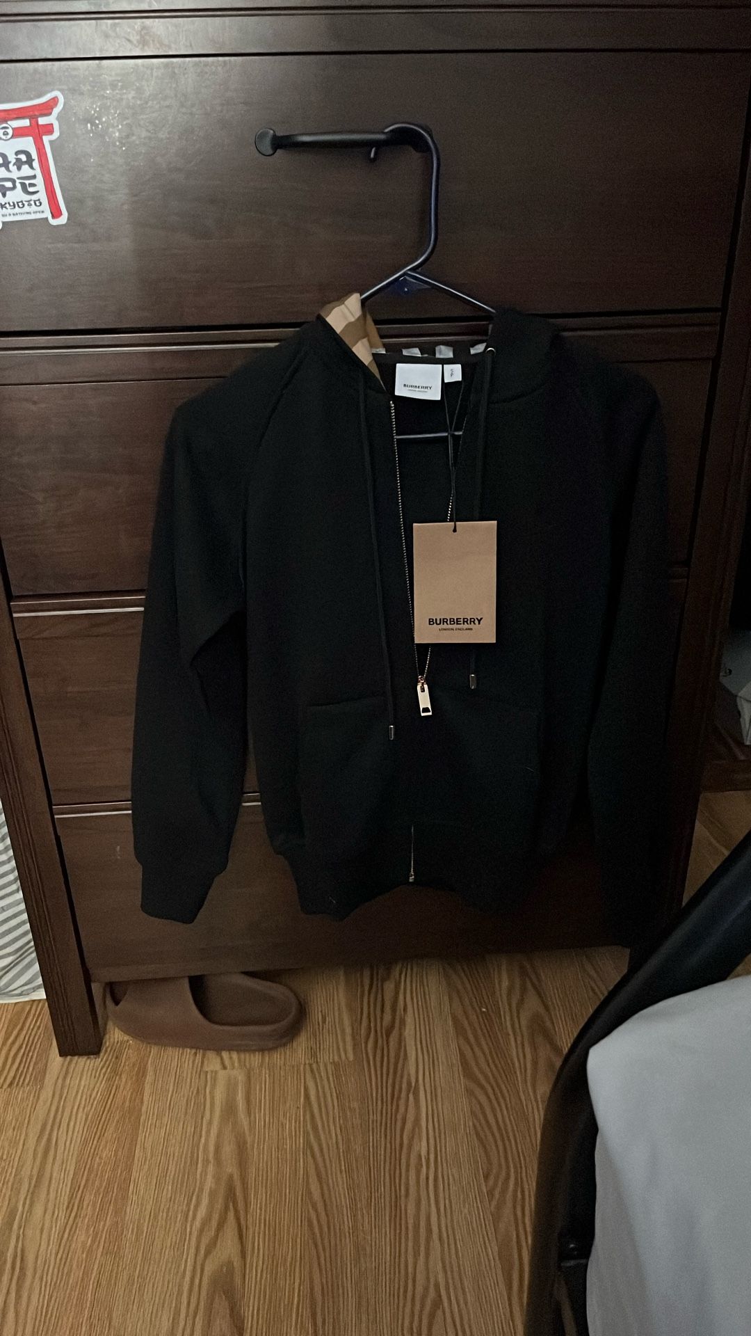 Burberry zip up hoodie womens