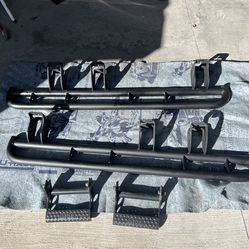 Factory OEM Toyota FJ cruiser rock sliders, and detachable step