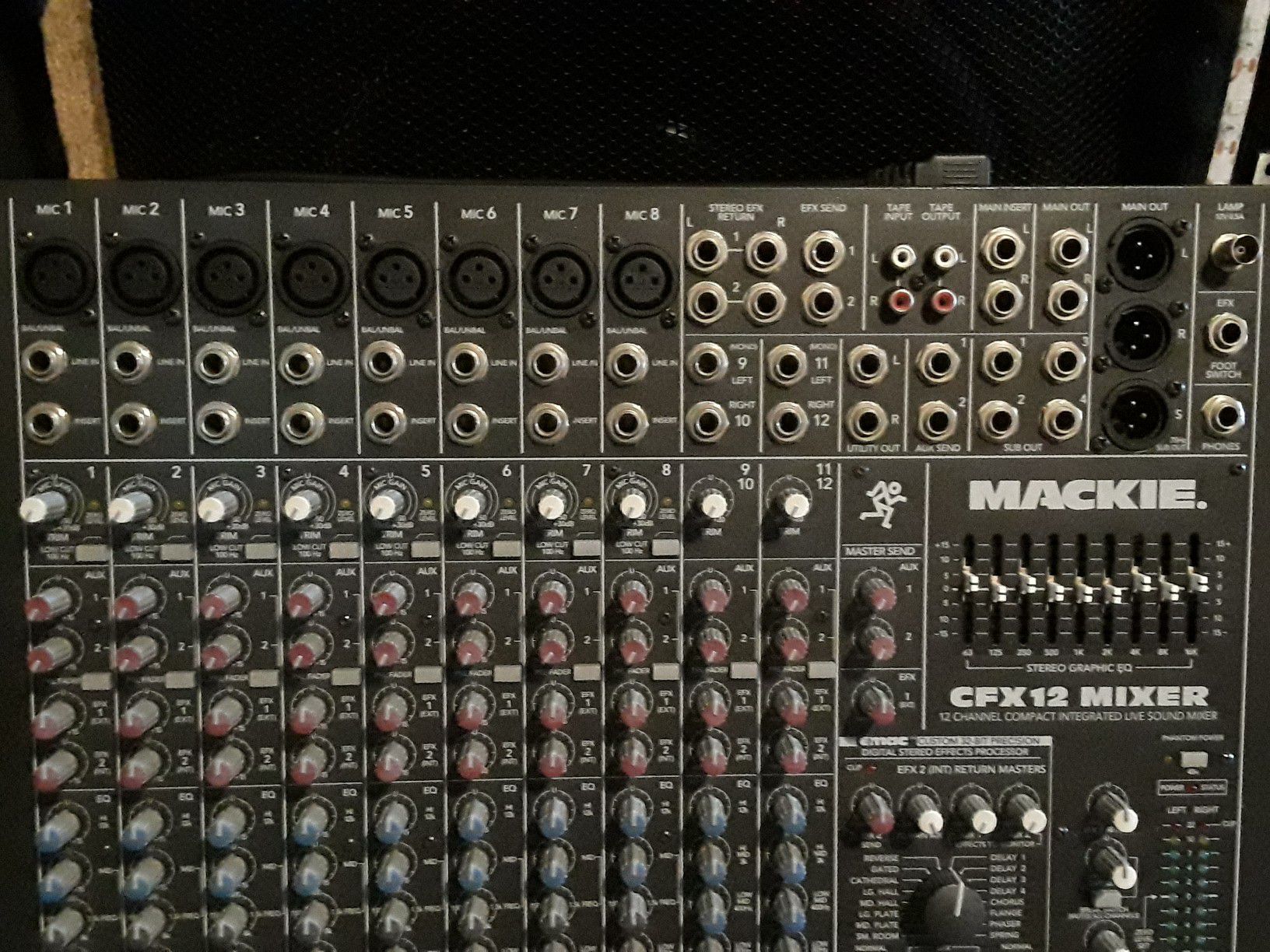 Mackie mixing board