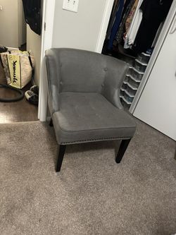 Gray Accent Chair 