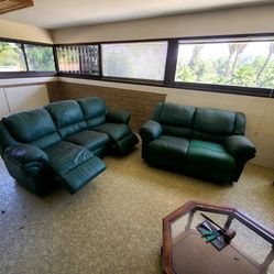 Leather Couch And Loveseat 