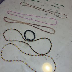 Costume Waist Beads Bracelets and Anklets 