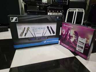 Sennheiser SKM Top Quality professional Dual Wireless Microphone 🎤 New in box Garranty Fantastic Sound, loud Microphone welcome for test before you b