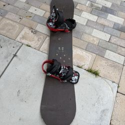 150cm Burton Snowboard And Burton Bindings