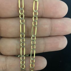 14k Gold Fígaro Chain Necklace