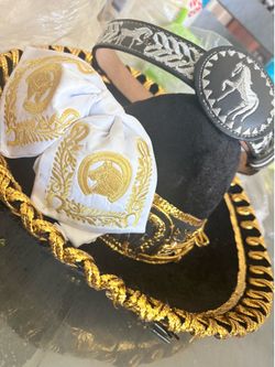 Sombrero/cinturon y moño charro niños