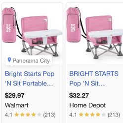 Pink pop N Sit - Used Condition But Washable! No Stains.