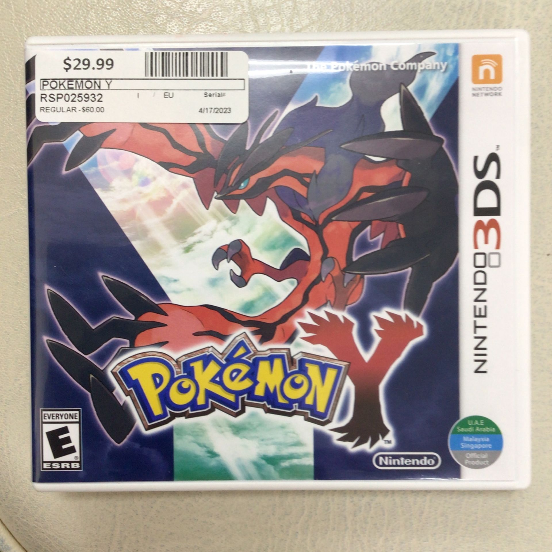 Nintendo 3DS Pokémon Y(rsp025932)