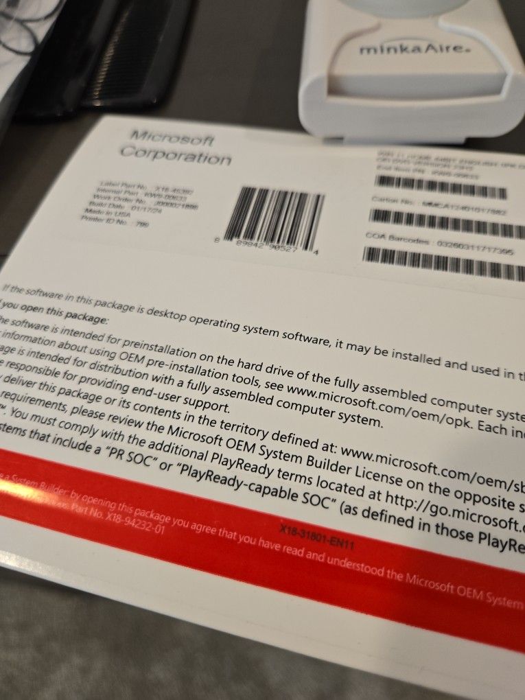 Windows 11 Home OEM DVD With Code