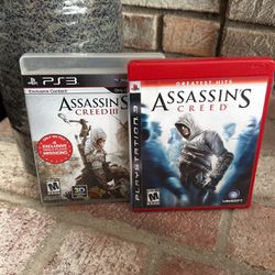 Assassins Creed 1 AND 3