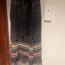 Desigual dress logo print flowy classy halter top 