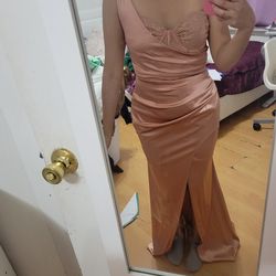 Rose Gold Formal Dress XS