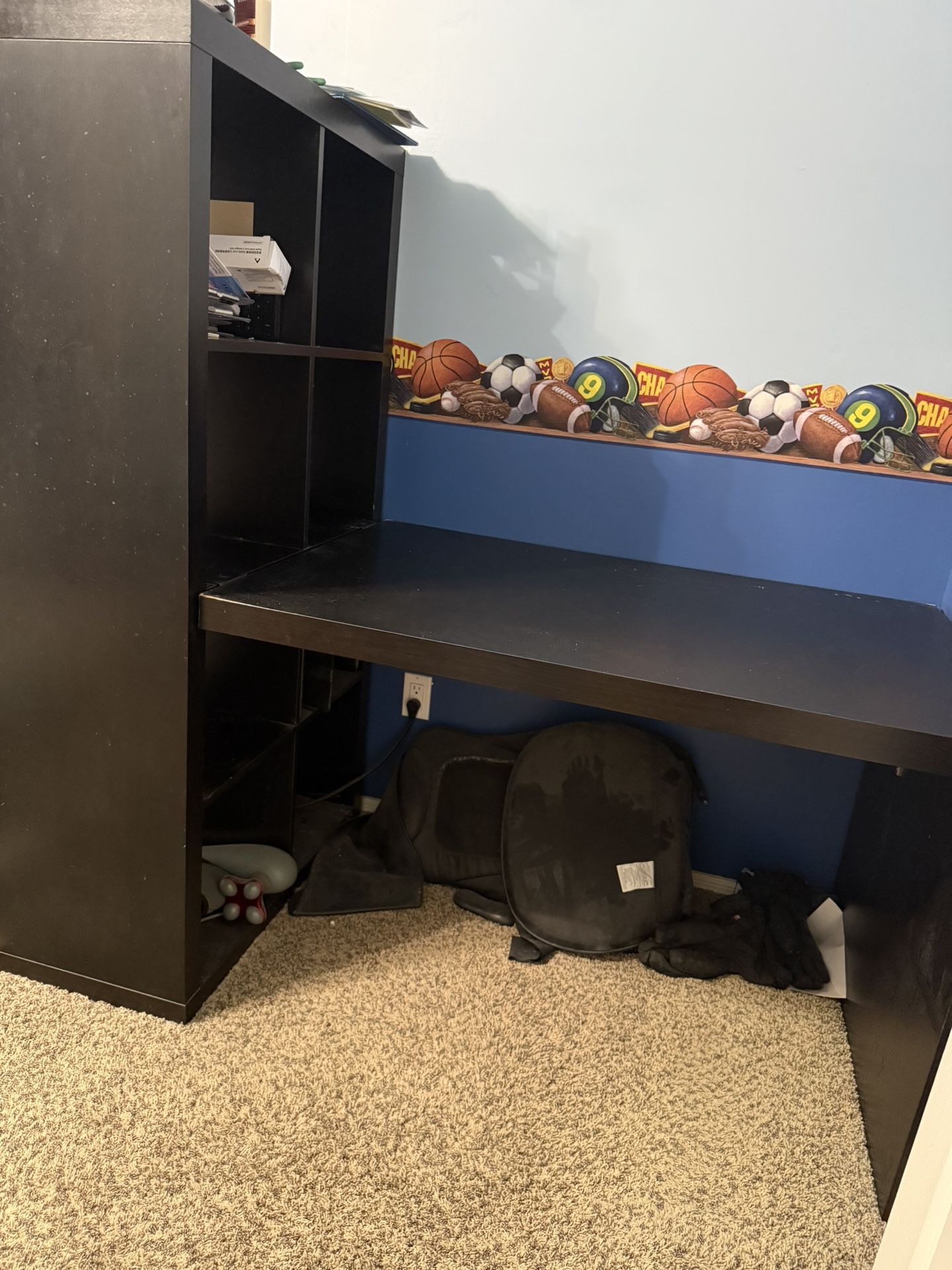 IKEA Cube Shelf With Table