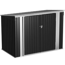 Newww Storage Shed Outdoor Metal Trash Can Shed