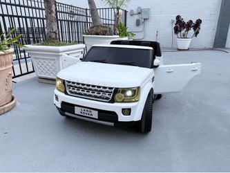 Kids Electric Toy Car Land Rover White