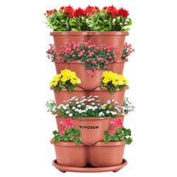 New in the box 5 Tier Vertical Gardening Stackable Planter (E185)