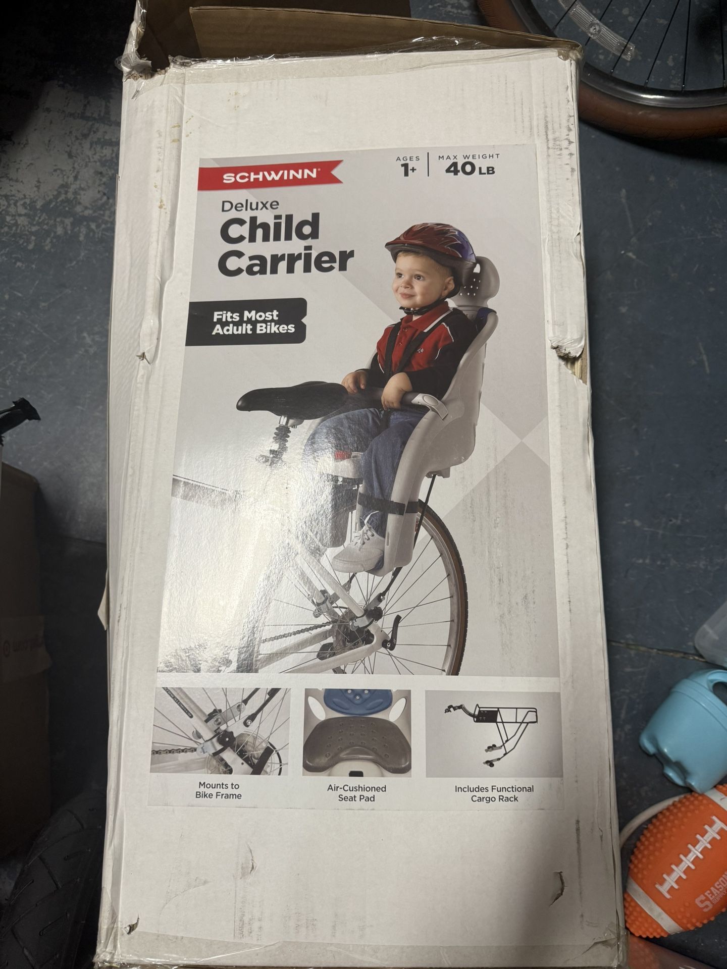 New! Schwinn Deluxe or Ovation Child Bike Carrier, Seats one Kid