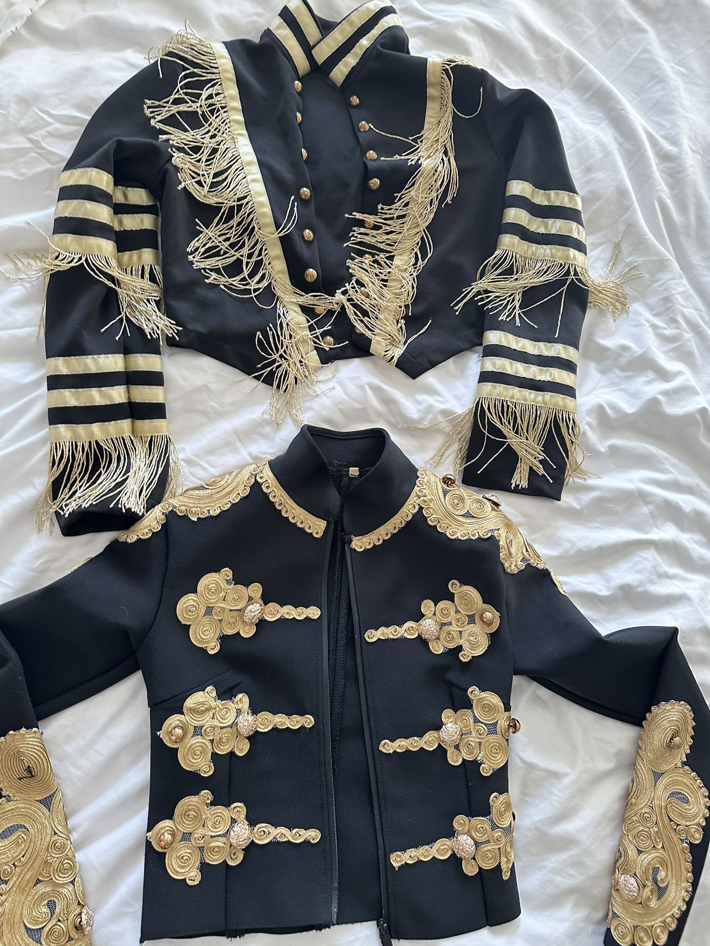 Black and Gold Embroidered Jackets