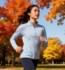 Women’s Nike Quarter Zip Dry Fit XL Light Blue
