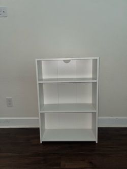 White shelf