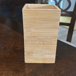 Wooden Olive-detail Container