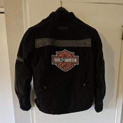 Harley Riding Gear Jacket With Back Belt Mens Medium Like New Mesa University And Recker Area