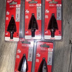 MILWAUKEE STEPBITS SIZE #12 STEP BIT 5 IN TOTAL