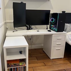 L Shape Computer Desk (White)