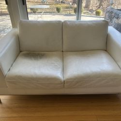 White Leather Couch